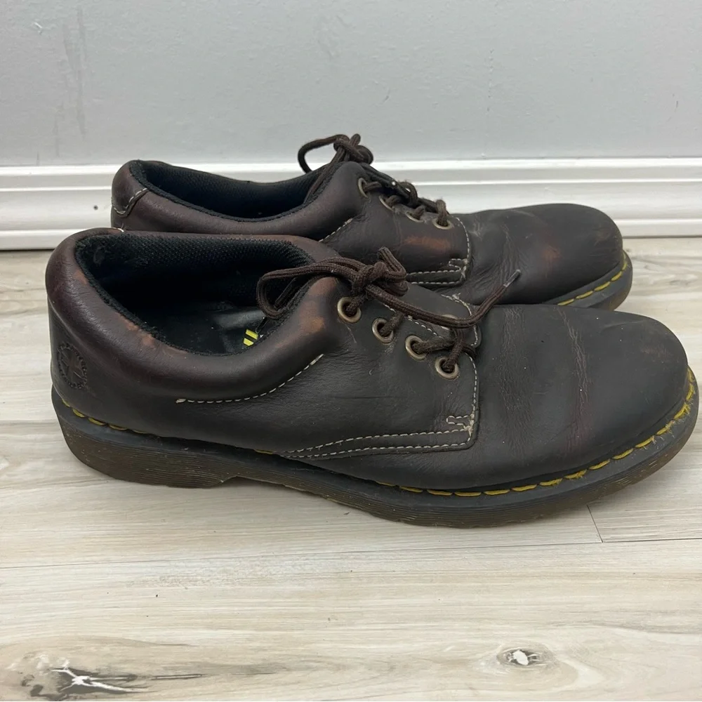 Dr. Martens Boston Brown Leather Men's Shoes